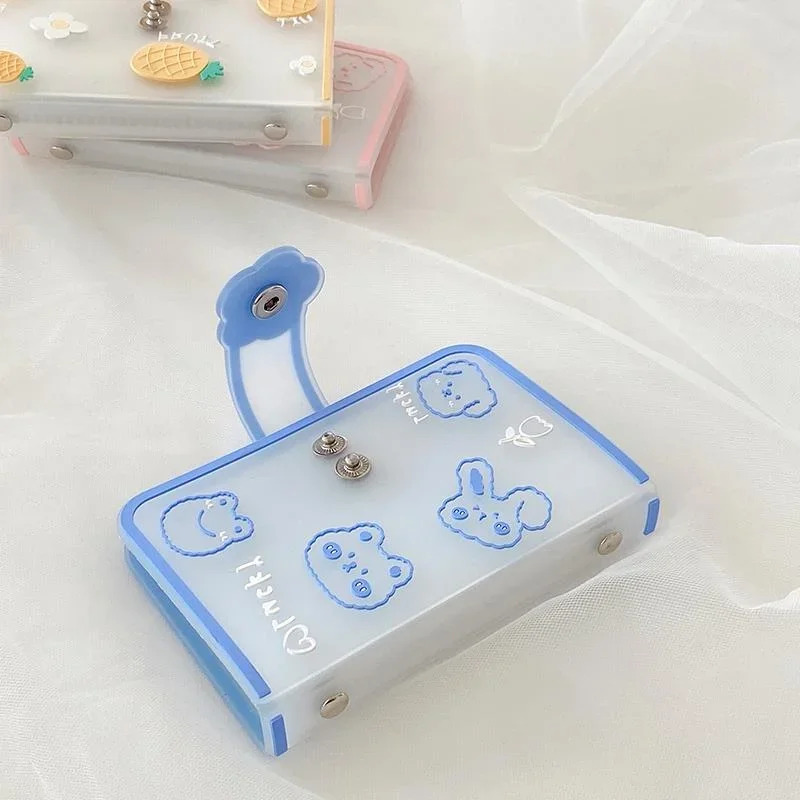 Mini Photo Album 20 Pockets 3 Inch Instax Album PVC Photocard Holder Women ID Credit Card Holder Photocard Binder