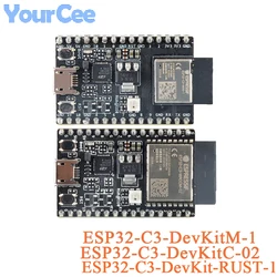 ESP32-C3-DevKitM-1 1U ESP32-C3-DevKitC-02 02U DevKit-RUST-1 Development Board ESP32-C3-MINI-1 WROOM-02 Wifi Wifiless Module