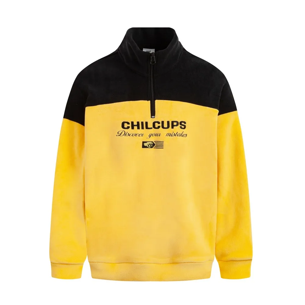 

Heavy Thick Fleece Zip Turtleneck Patchwork Jacket Coats for Women Men Acamedia y2k Streetwear Oversized Winter Outerwear