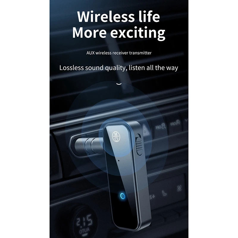 【NEW】C28 Bluetooth 수신기, 유선 스피커/헤드폰/프로젝터/TV/자동차/컴퓨터용 AUX Bluetooth 어댑터 5.0
