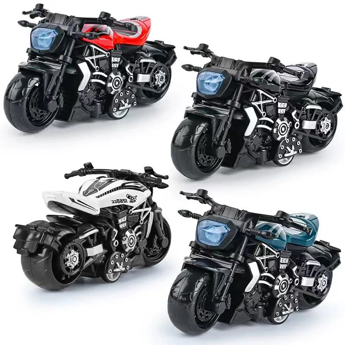 

1:32 Scale Simulation Alloy Toy Motorcycle Pull-Back Drive Collectible Miniature Bike for Kids Model Toy Car Gift