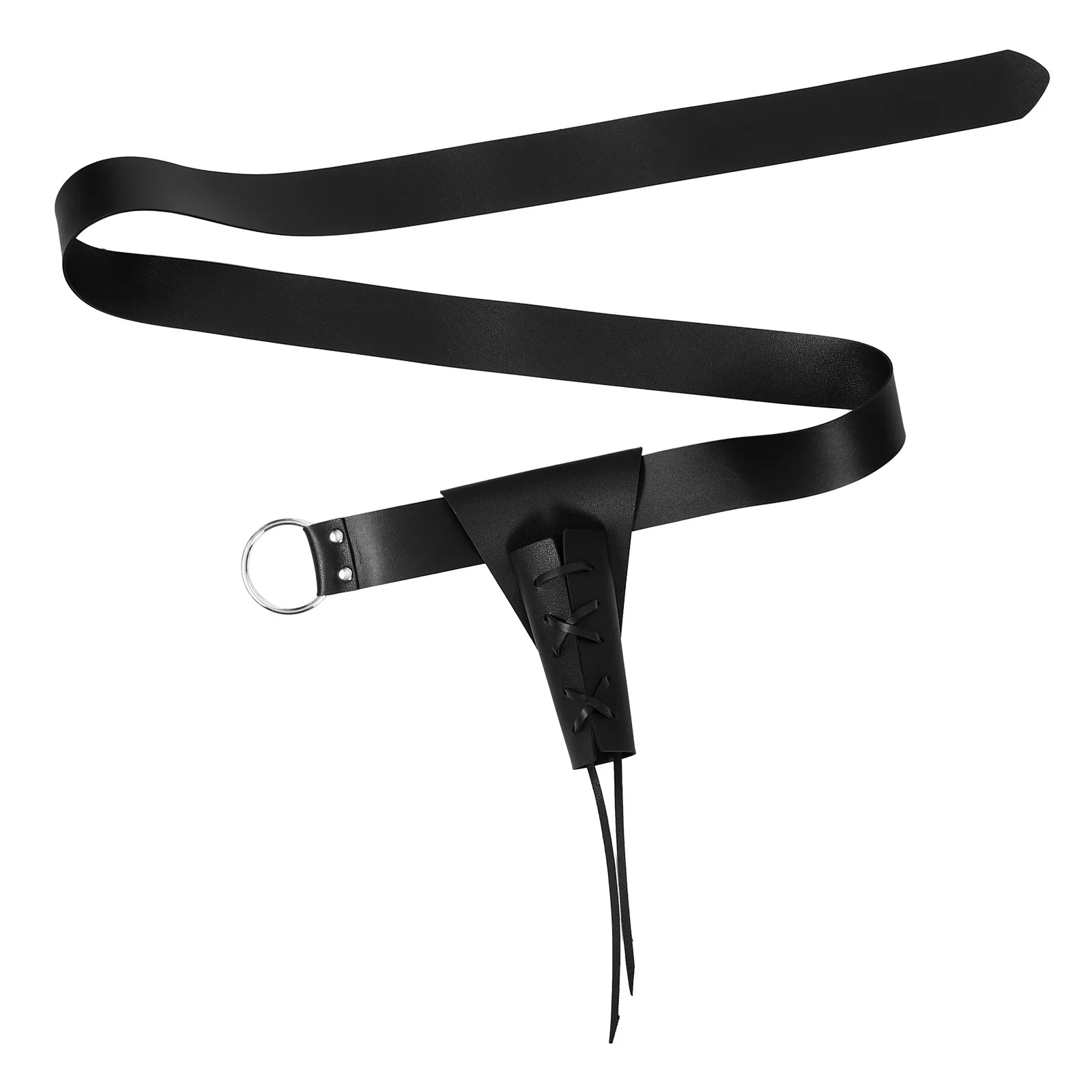 

1Set PU Sword Frog Belt Holder Medieval Renaissance Sword Carrier Reusable Cosplay Halloween Stage Prop Cosplay Supply