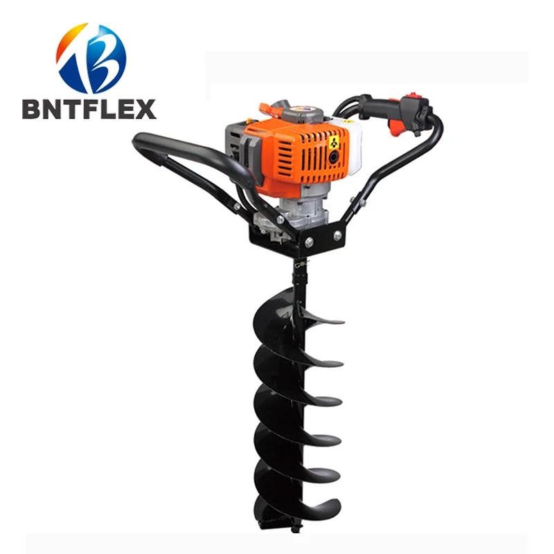 New high-power tree planting machine Four-stroke digging machine Gasoline planting portable earth auger