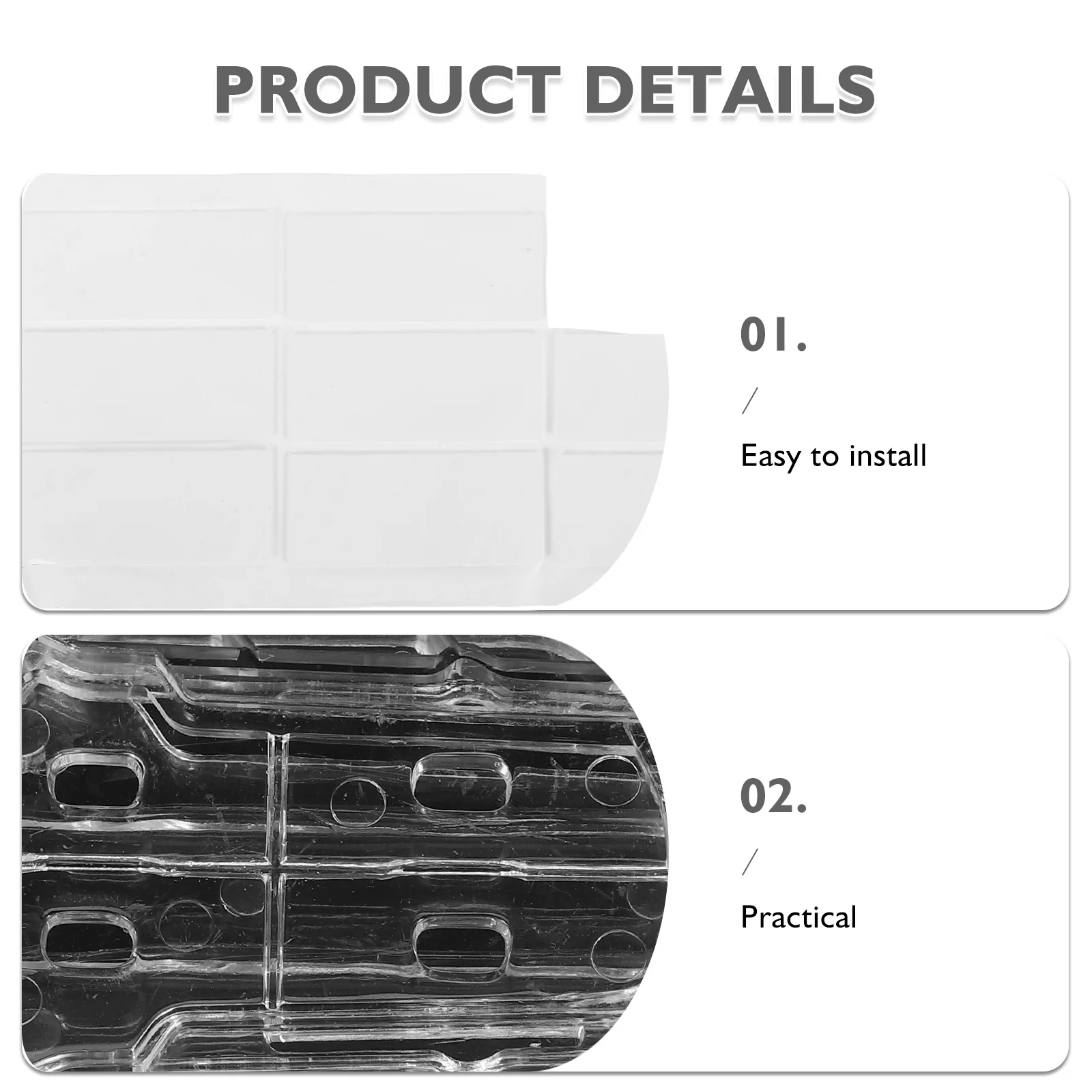 Base de fixation de toit de voiture, 4 pièces, adhésif Transparent, support d'ornement de véhicule, utilisation de fête de Festival, décoration de toit de voiture
