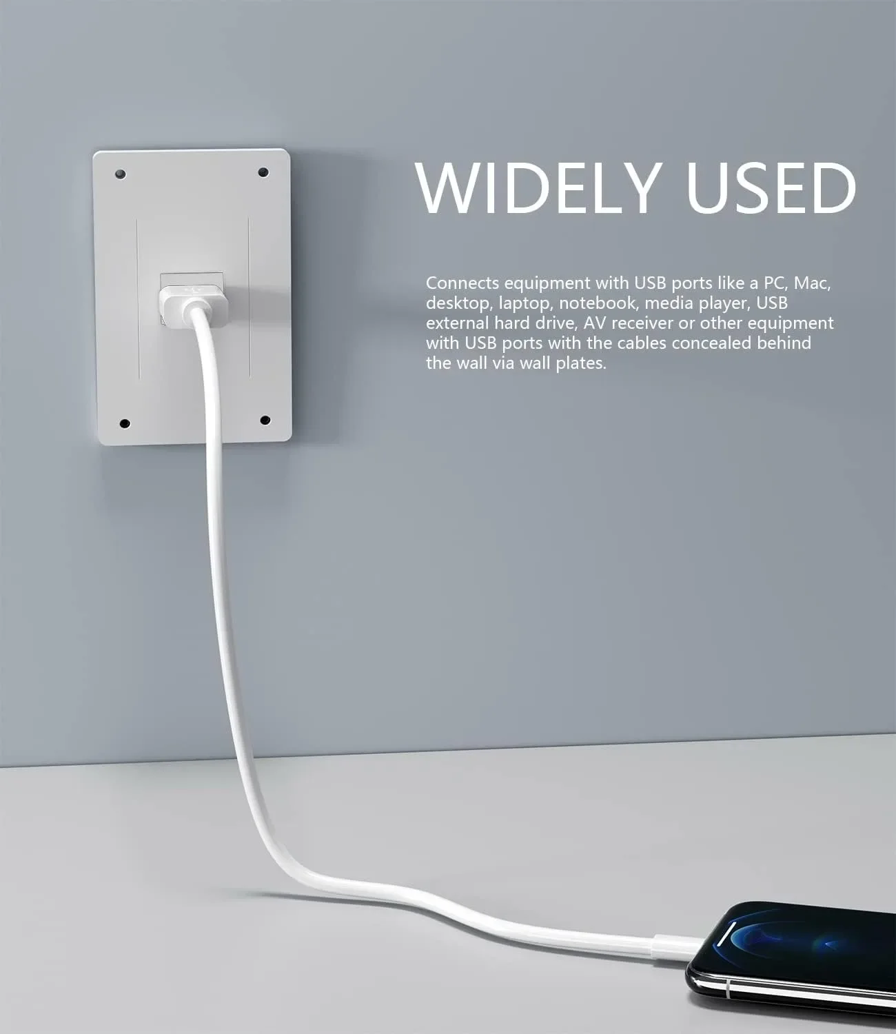 Female to Female USB 3.0 Keystone Jack Adapter