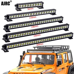 Rc araba çatı lambası 9/18/25 Led ışık Bar için 1/10 Rc paletli Traxxas Trx4 eksenel Scx10 90046 Scx24 Wrangler D90 Rubicon vücut