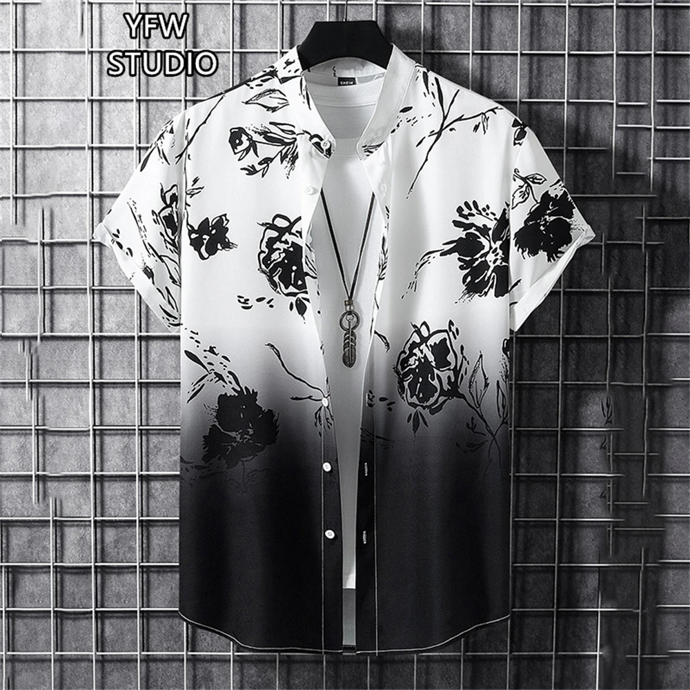 

Men's Shirts 3D Butterfly Blossoms Printed Shirts for Men Fashion Streetwear Long Sleeve T Shirt Unisex Hawaiian Shirts Blouses