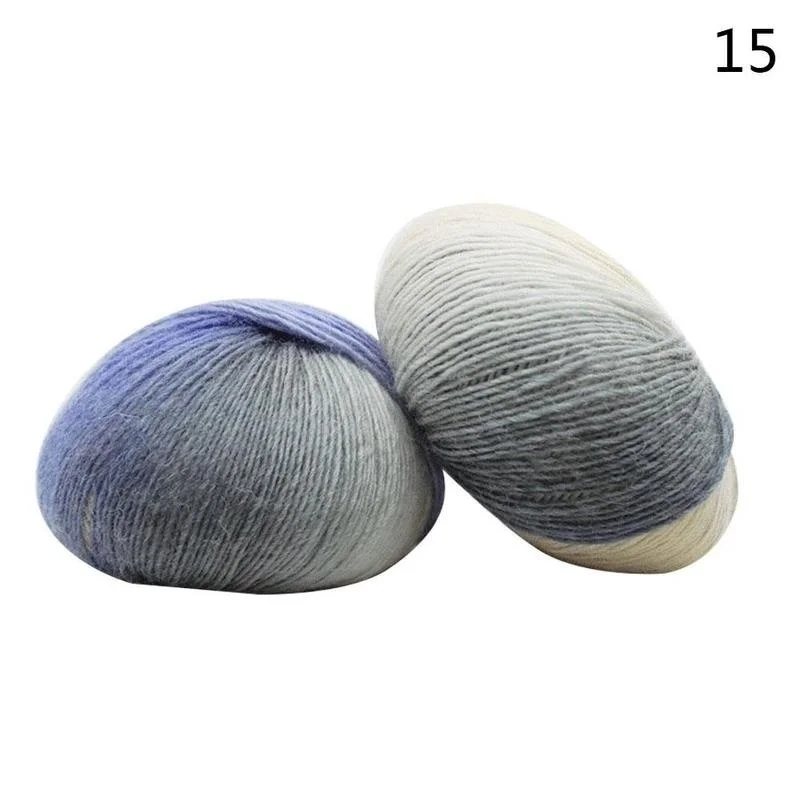 

New Rainbow Color Soft Wool Crochet Yarn Hypoallergenic Comfort Baby Knitting Thread Handmade DIY Craft Home Weaving Supplies