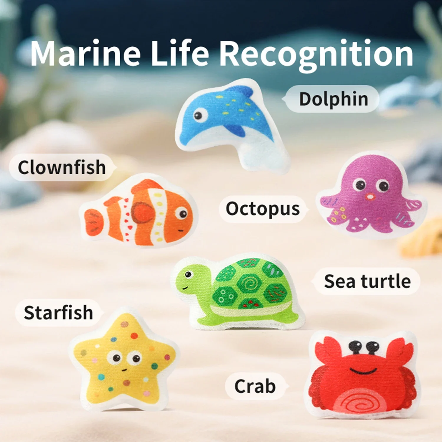 لعبة صيد السمك للأطفال من مونتيسوري لينة ومضحكة من القماش لعبة صيد السمك لعبة أطفال تعليمية للتعليم المبكر مجموعات حرفية من القماش