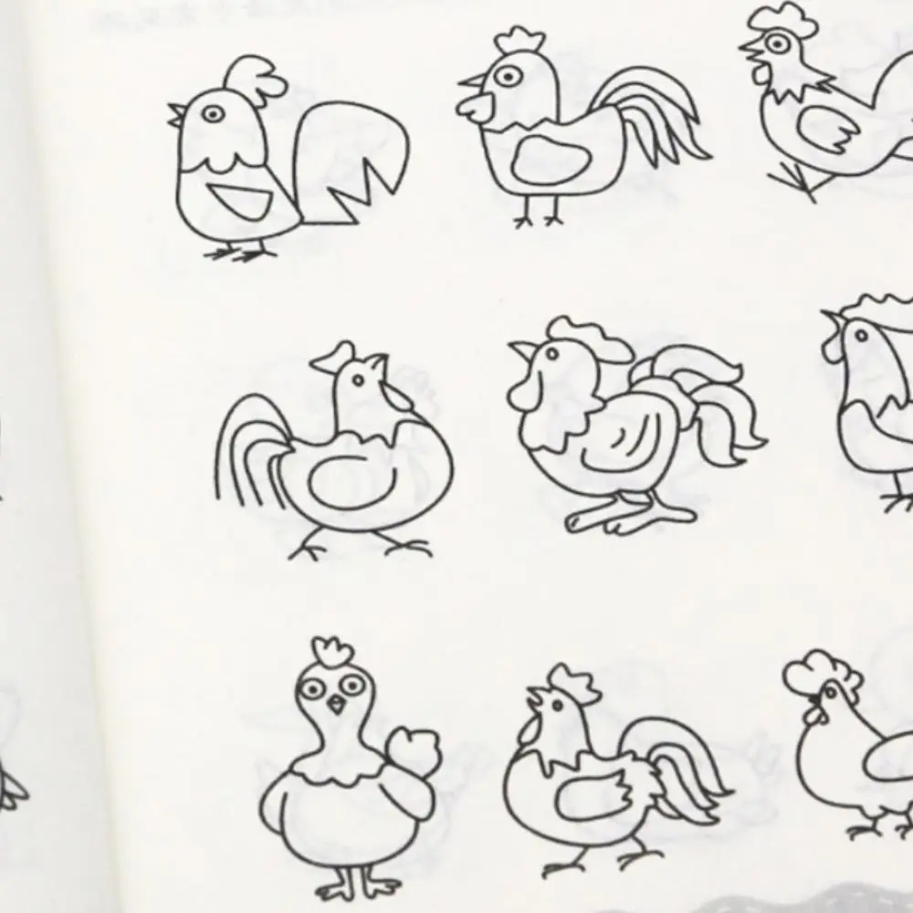 لوازم زراعة اهتمام رياض الأطفال ضربات بسيطة رسم تدريب كتاب تلوين تعليمي كتاب مدرسي تمهيدي