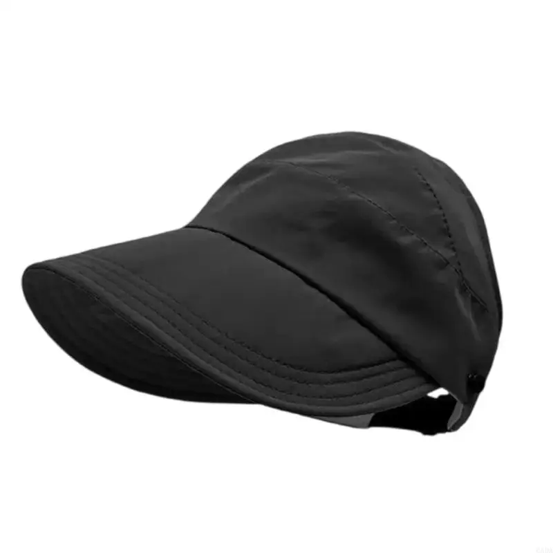 Breathable Ponytail Hat Women's Sunscreen Hat Adjustable Portable Sun Hat for Running Golf Beach 6XDA