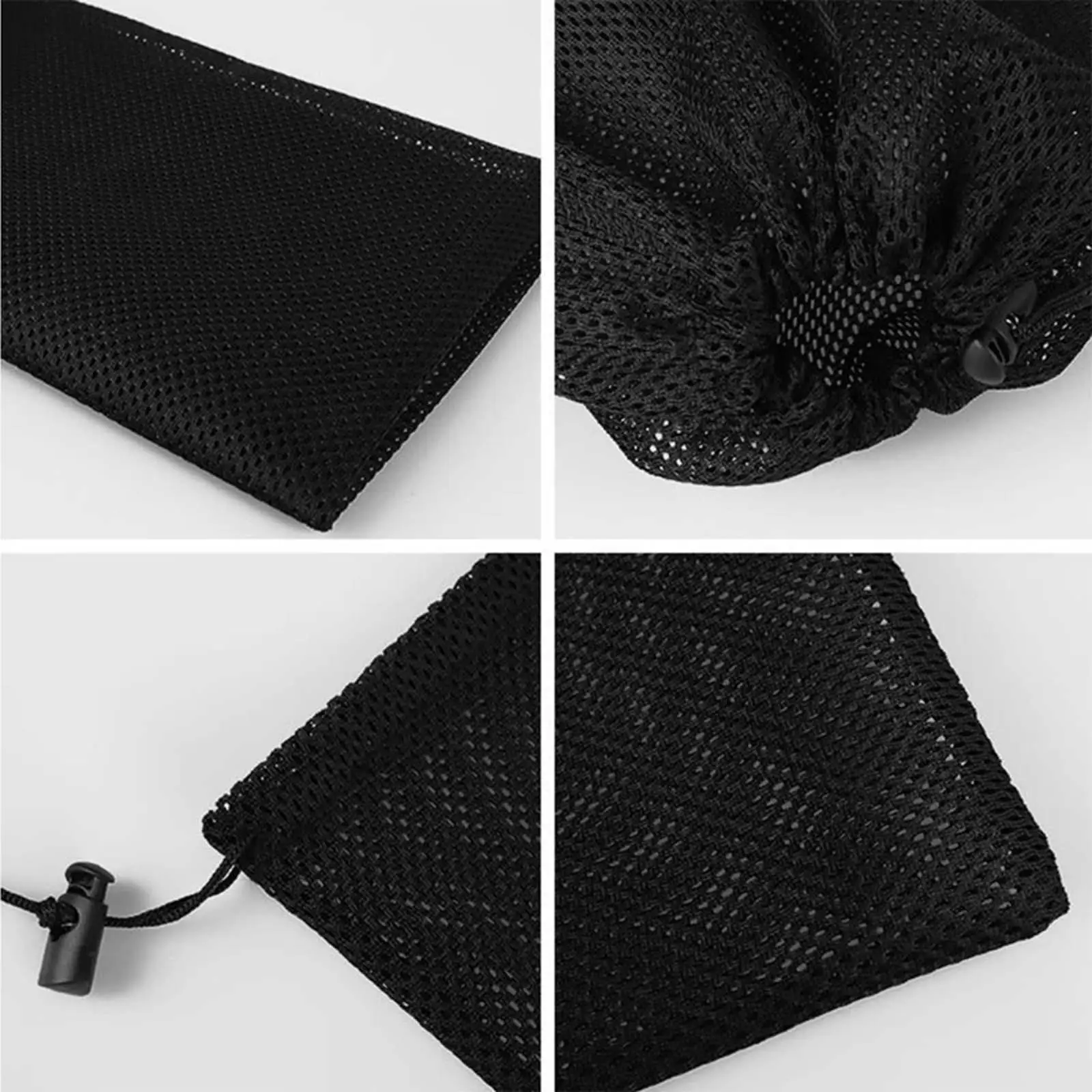 Drawstring Mesh Pouch Lightweight Easy Carrying for Sports Beach Golf Balls