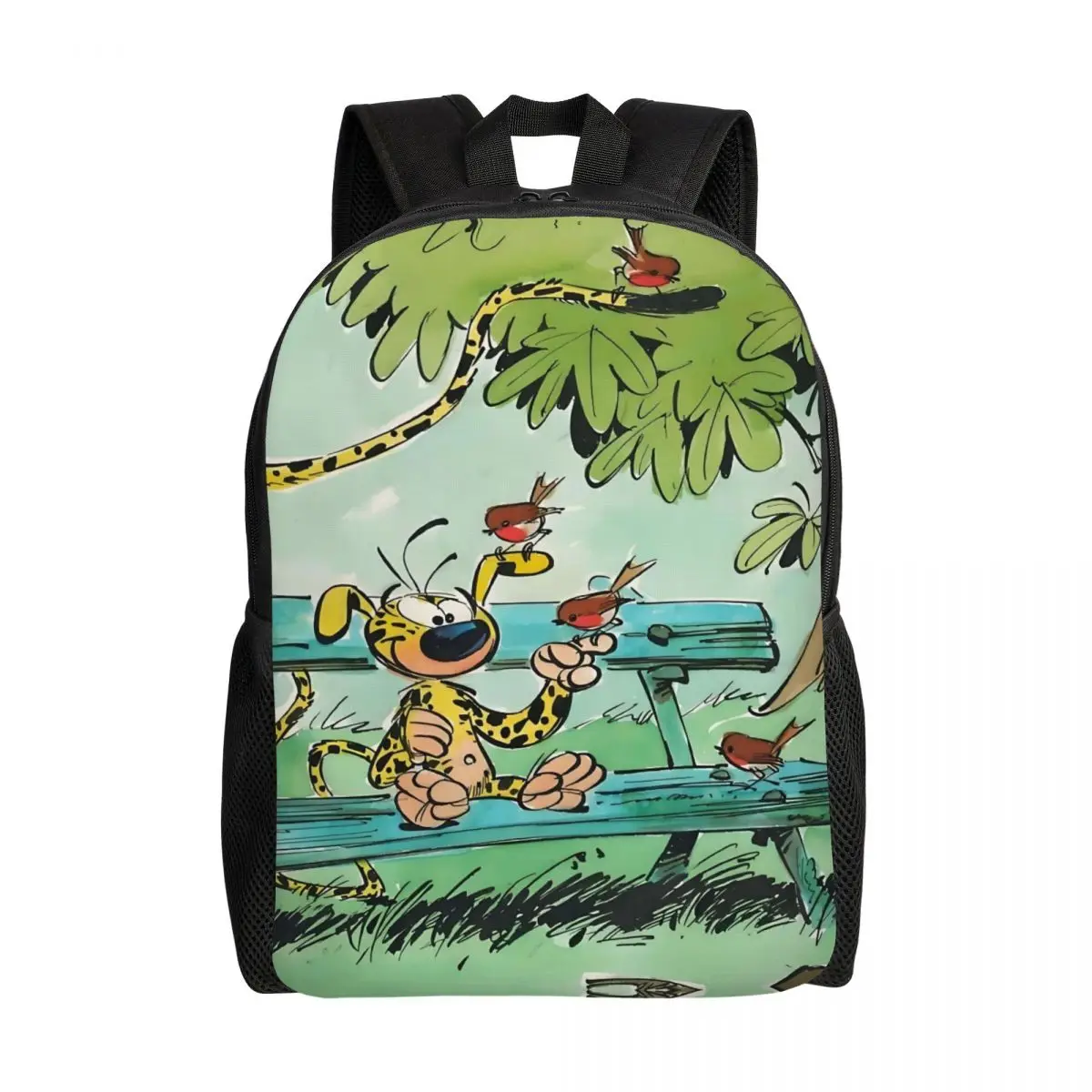 

Рюкзак для ноутбука в стиле комиксов Marsupilami для мужчин и женщин, повседневная сумка для книг для школьников, классическая сумка в стиле аниме