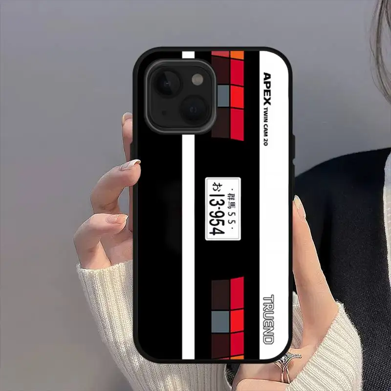 Initial D AE86 Cars Phone Case For iPhone Mini 11 12 13 14 15 16 Pro Max Plus Shell