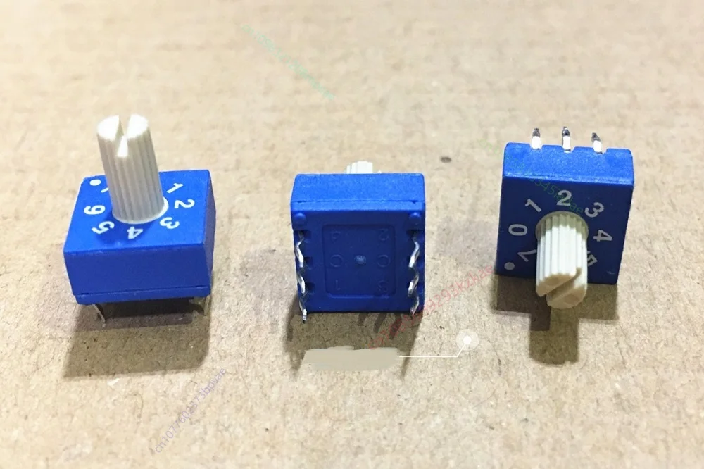 

3 шт./лот, новый оригинальный ECE 8-битный поворотный переключатель 0-7 ERD208RSZ, поворотный кодирующий переключатель 3: 3, положительный код