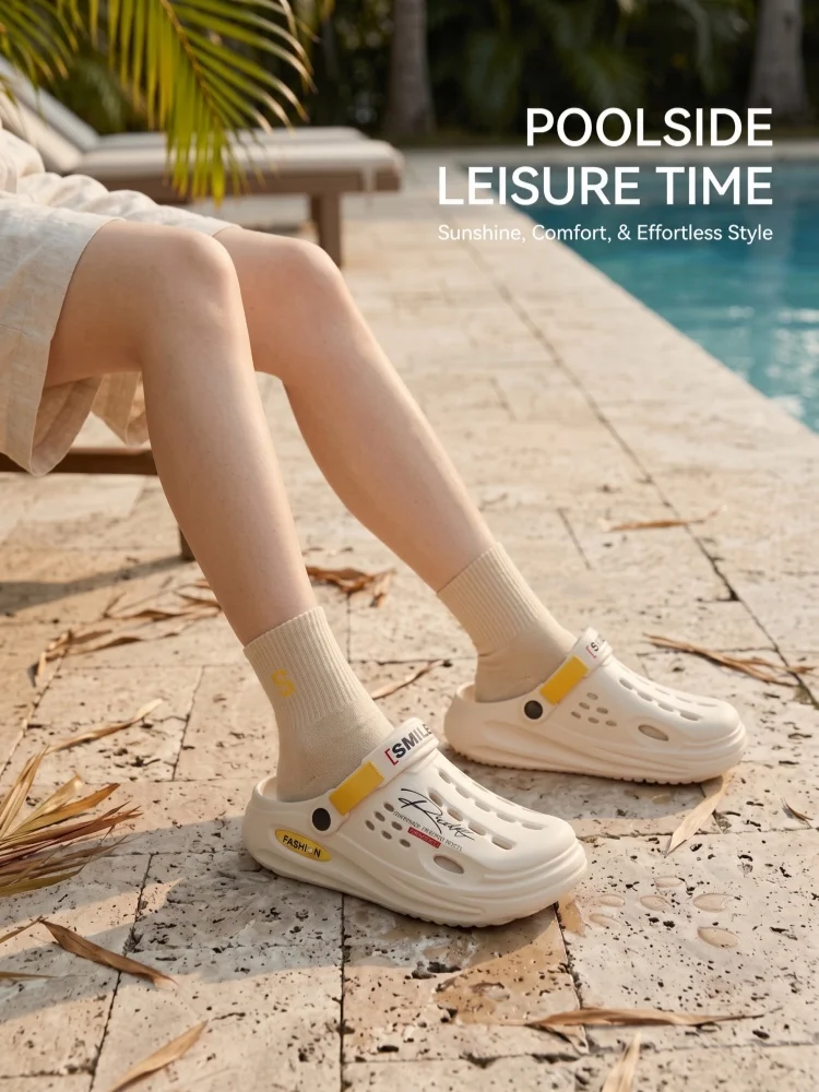 Women Men Couple EVA Clogs Summer Thick Sole Casual Fashion Shoes Indoor Outdoor Sports Vacation Commuting