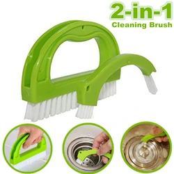 Multi-functionaTile Brushes Grout Cleaner Joint Scrubber for Cleaning Bathroom Kitchen Bathroom Multi-function Housecl 2-in-1