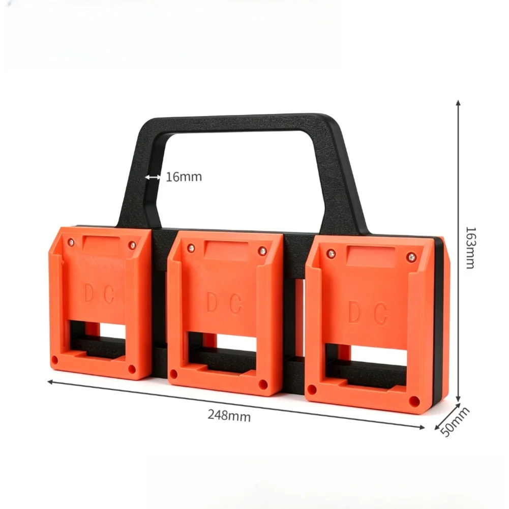 1Pcs 1/2/6/4 Slot For Battery Holder For DongCheng For Battery Holder Wall Mount For Battery Holder Power Tool Accessories