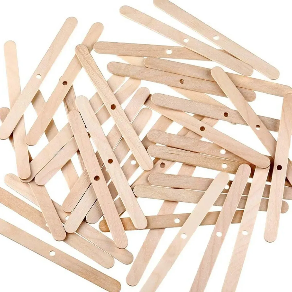 50 قطعة شمعة خشبية الفتيل أصحاب شمعة صنع أداة الخشب شمعة الفتيل حامل الشمعدان البيئي المثبت أداة #4