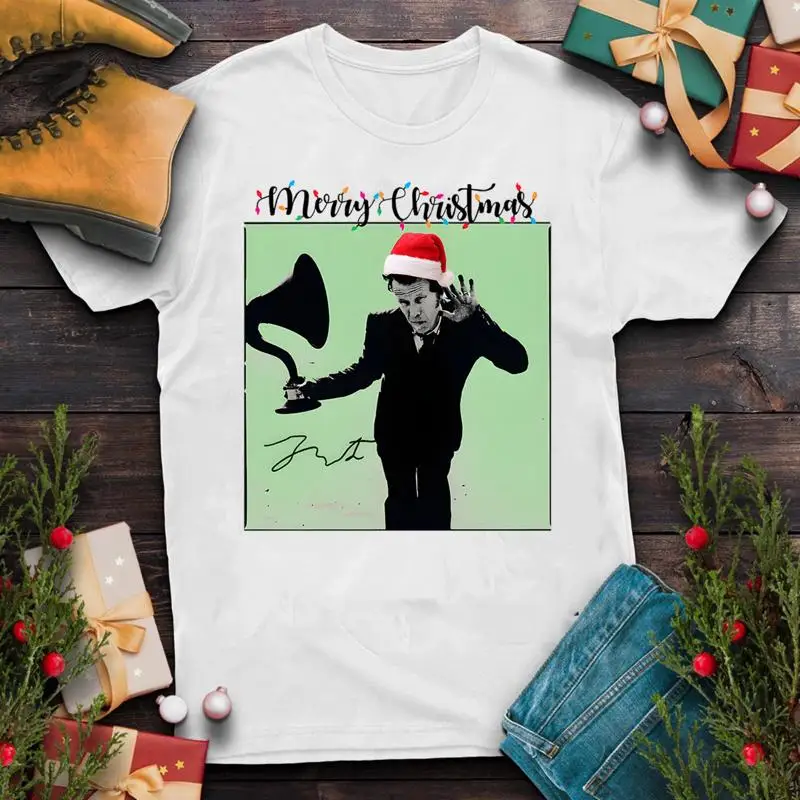 Tom Waits Megaphone Skull Christmas T-Shirt