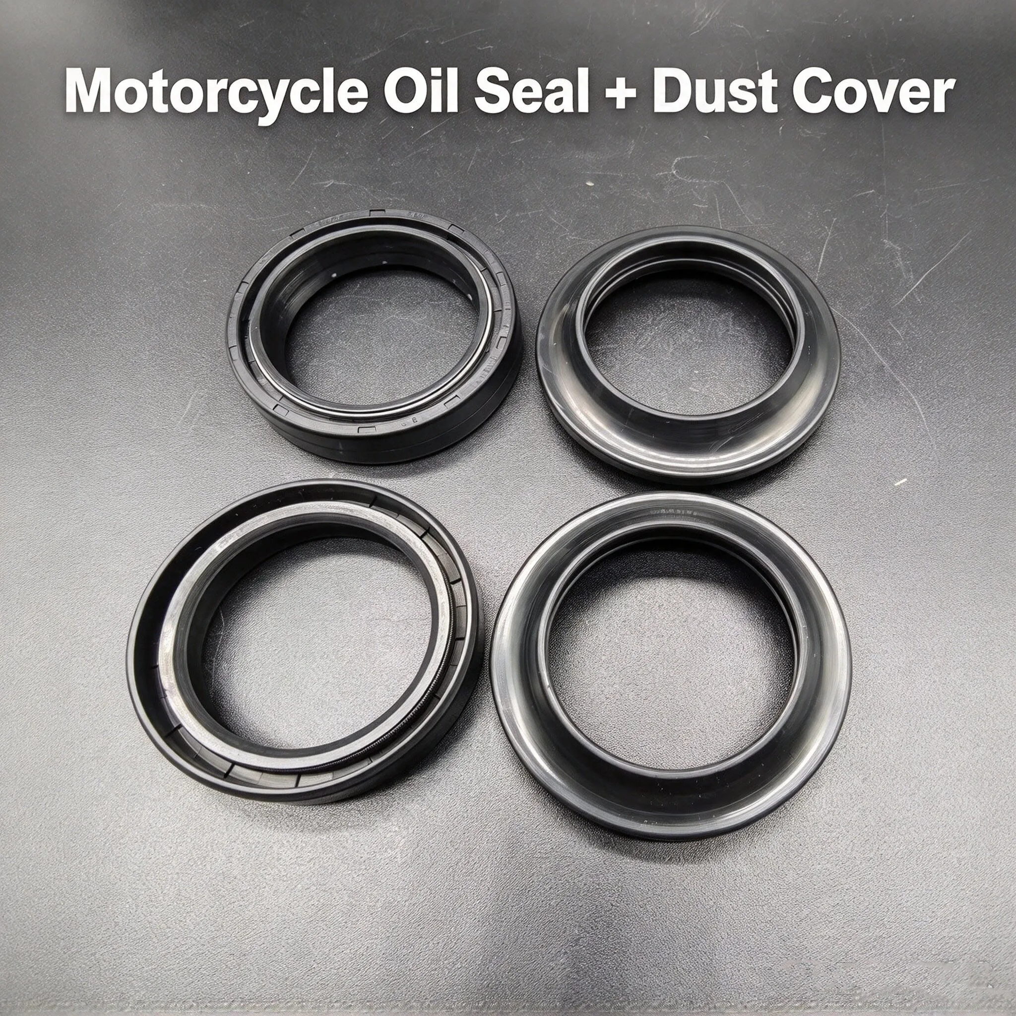 FORK DUST WIPER SEALS REBUILD KIT 4 pack for Harley Davidson FLSTC 1690 FS2 BWV 2012 FLSTSE2 1800 FS2 PY9 2011-2012