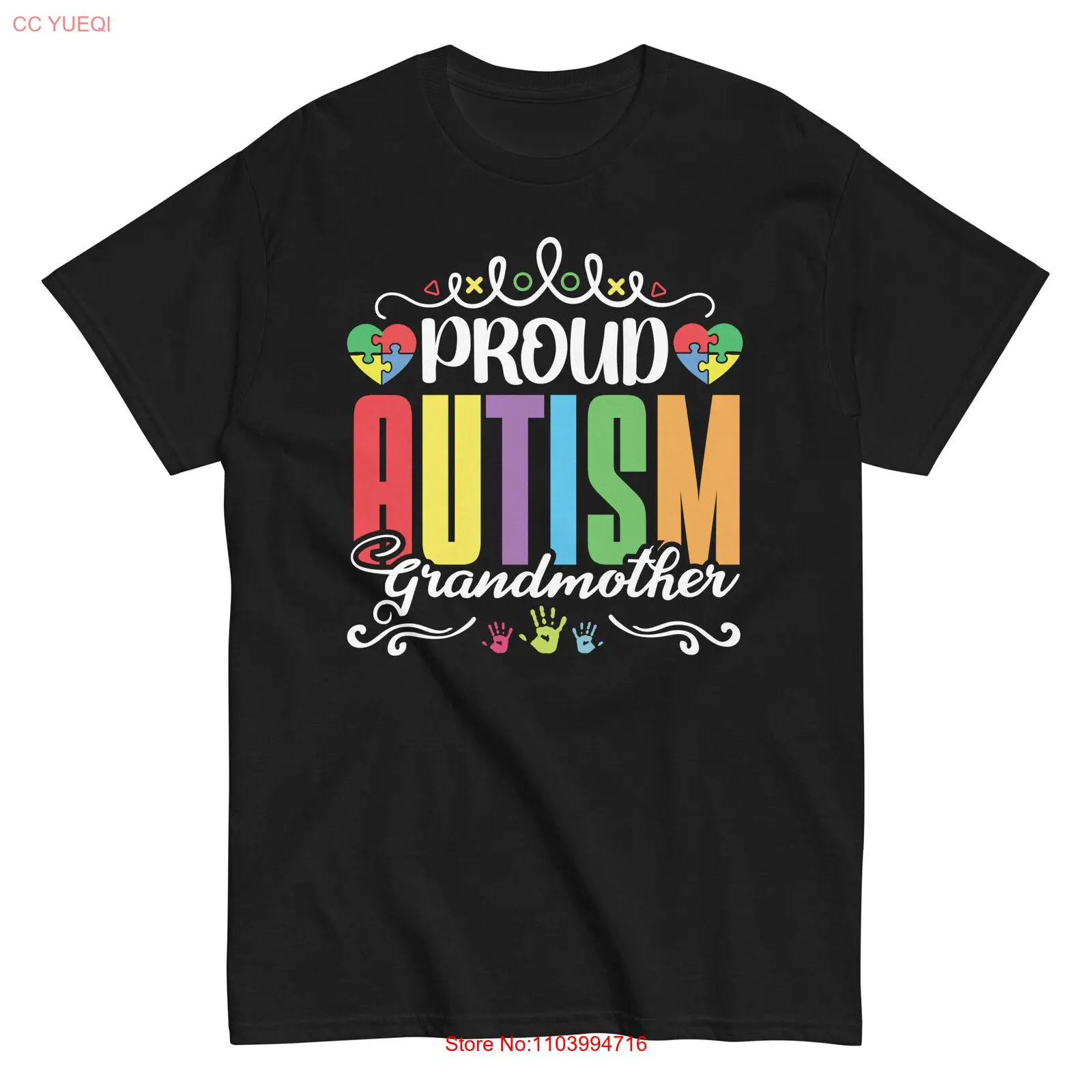 Mother's Day T-Shirt -Autism Awareness Proud Autism Grandmother Supportive gift