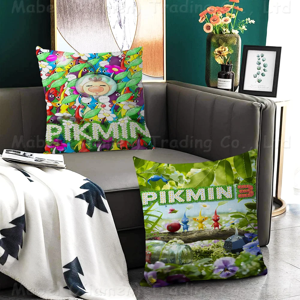 Game P-Pikmin Pillow Cover Sofa Cushion Cover Home Room Decoration Children Gift