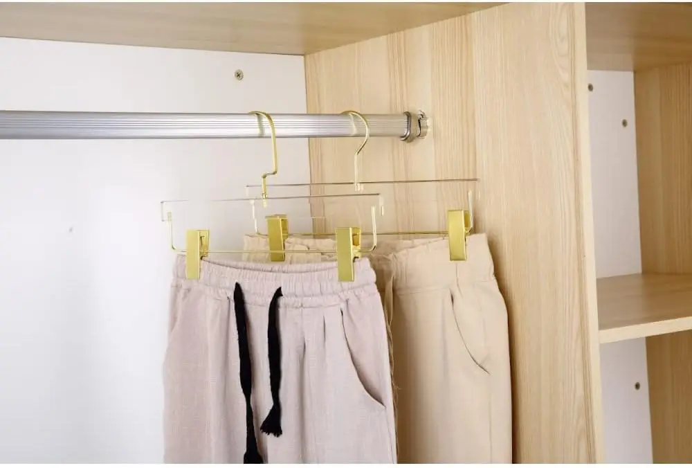 Ybm Home Quality Acrylic Clear Skirt Hangers Made Of Clear Acrylic For A Luxurious Look And Feel For Wardrobe Closet, Skirt