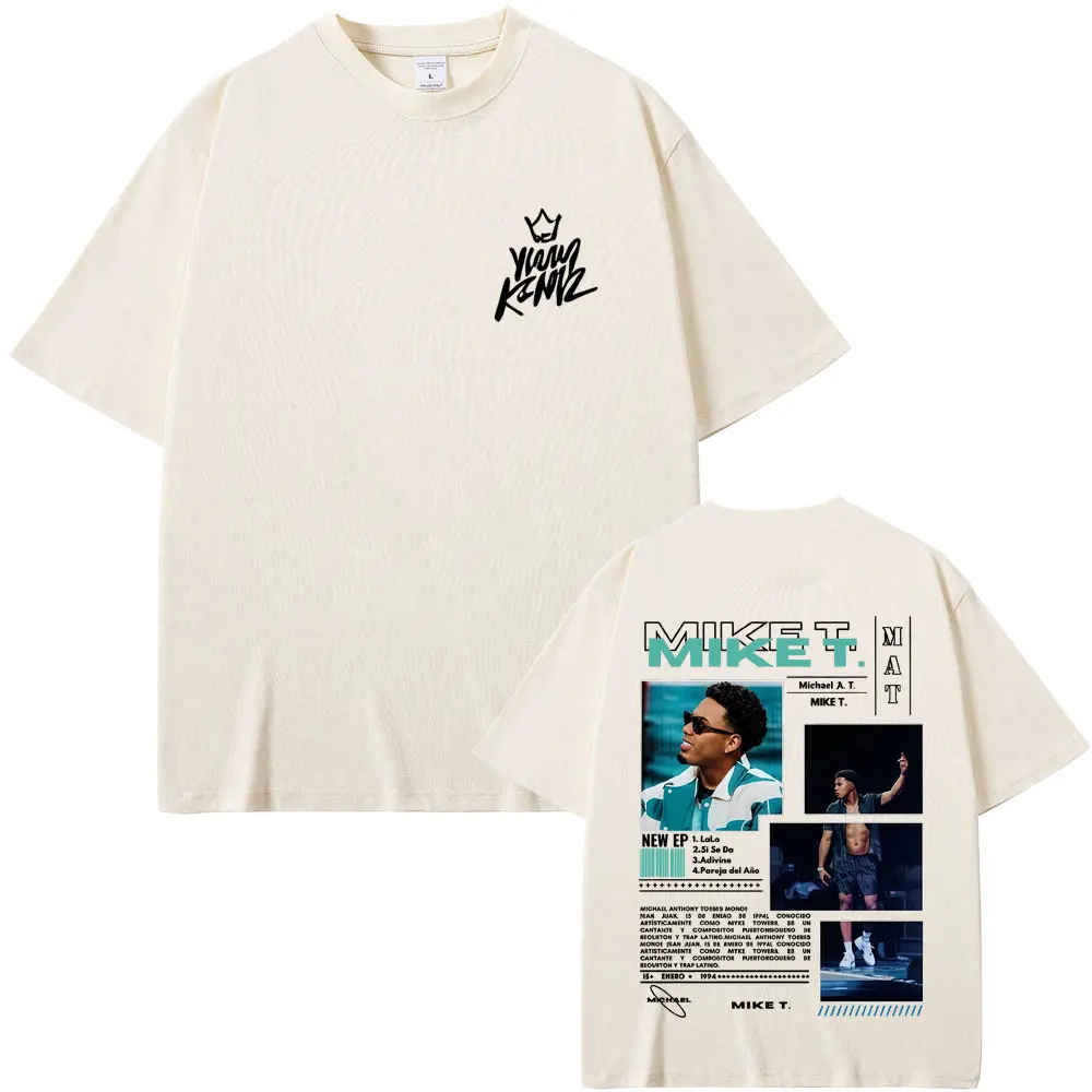 Rapper Mike Towers Tour 2025 T Shrit Men Women Hip Hop Fashion Oversized T-shirt High Quality Cotton T Shrits Vintage Streetwear