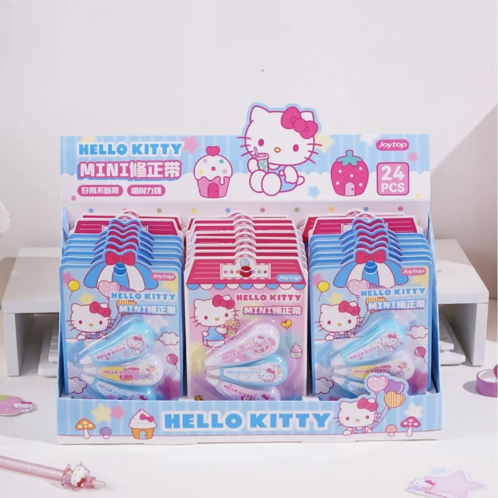 Genuine Kitty Correction Tape Sanrio Character 5mm White Out Roller Large 30m Small 3m for Student Office Stationery Gifts