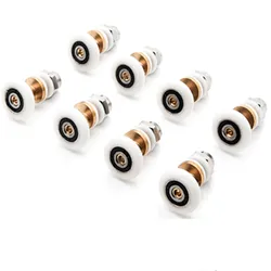 8 PCS 20/23/25/27mm Diameter Shower Glass Sliding Door Hanging Wheel Roller Bathroom Sliding Cabinet Eccentric Pulleys