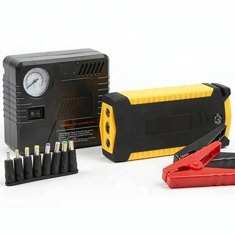 Strong Power Multifunction peak current 600A 69800mAh Battery Car Jump Starter with Air Compressor