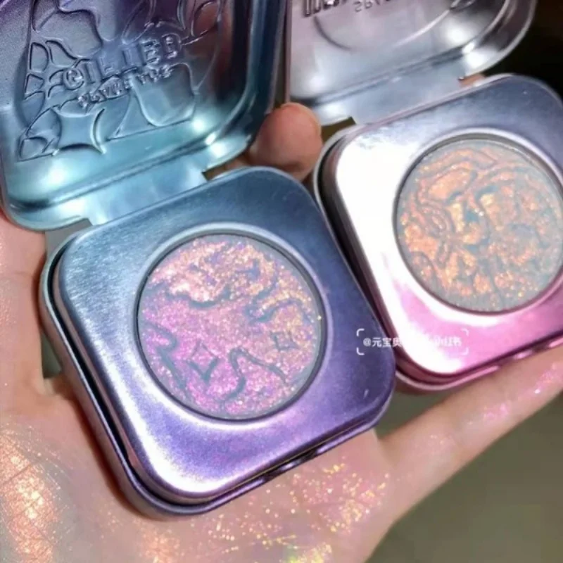 Kaleidos Space Age Profetie Highlighter Glitter Palette Chrome Gezichtsmake-up Kameleon Diamant Poeder Verhelderende oogschaduw