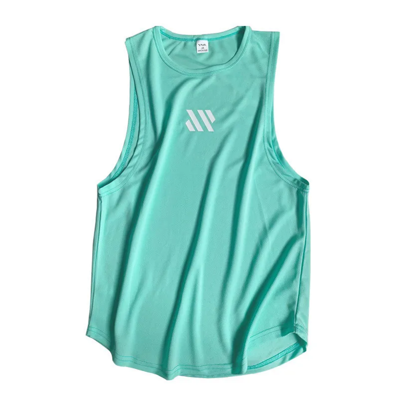 2024 Mens Gym Tank top Men Fitness Sleeveless Shirt Male Mesh Breathable Fitness Sports Vest Undershirt Gyms Running Vest Men