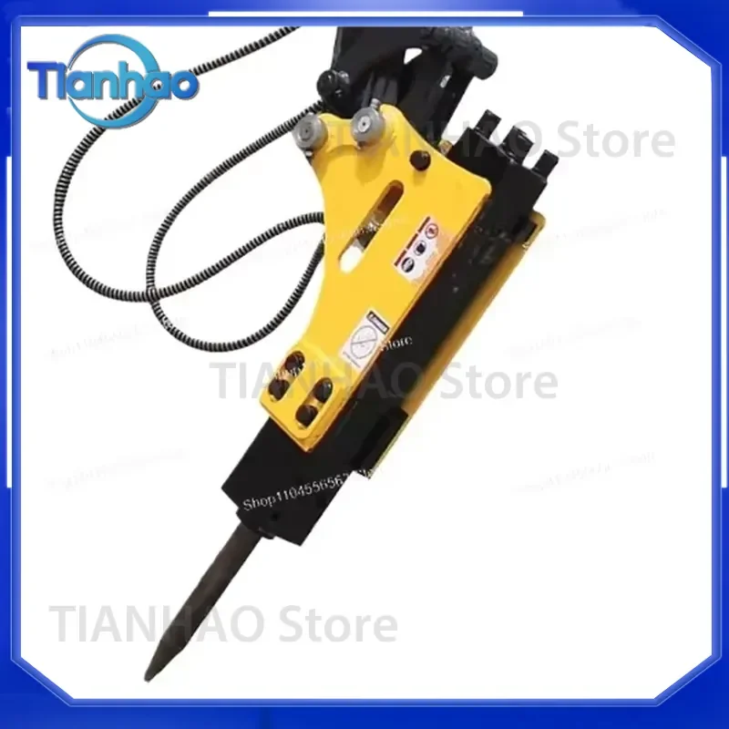 for Hydraulic Breaker Hammer 35 45 with Chisel Connecting Rod for Excavator Attachment Heavy Duty Demolition Tool