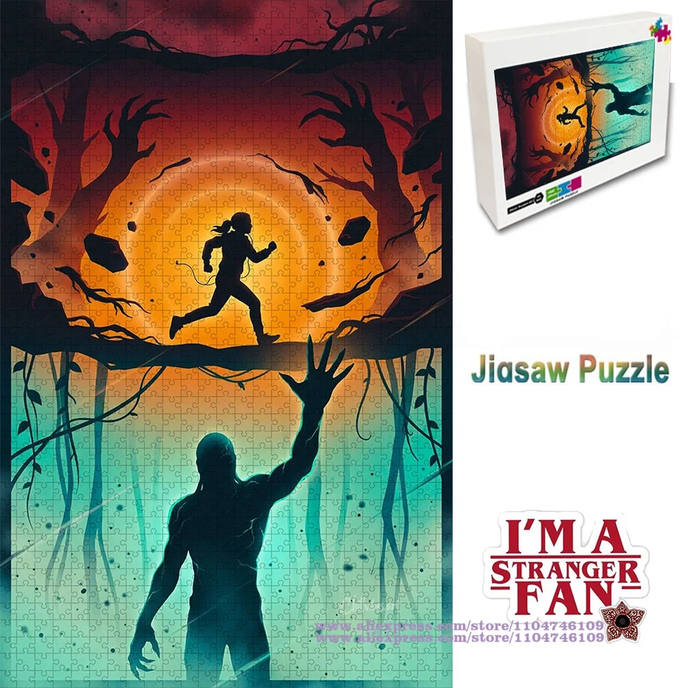 

Пазлы-головоломки «Очень странные дела» 108/200/300/500/1000/1500 элементов, развивающие интеллект, для взрослых, уникальные подарки, украшение для дома