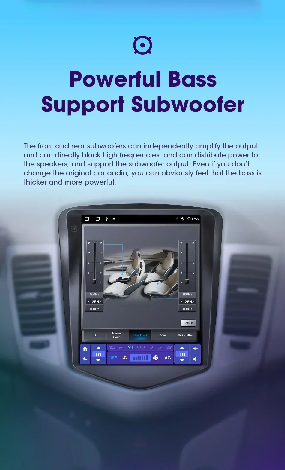 Srnubi Android Autoradio für Chevrolet Cruze J300 2008-2012 Navigation Stereo Multimedia Player Carplay Vertikaler Bildschirm Head Unit – Detail 16