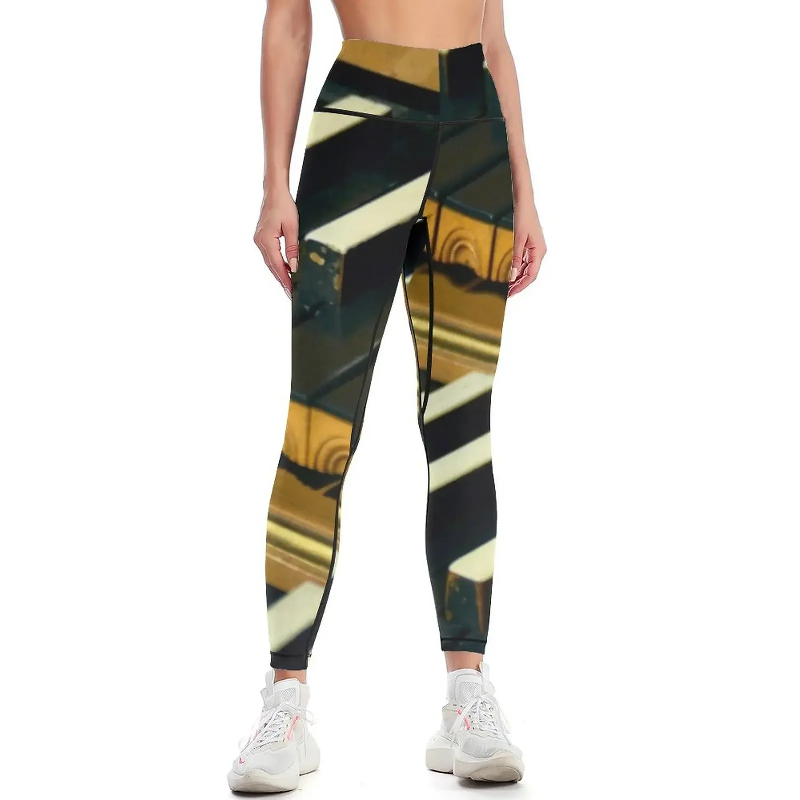 

Inverted piano keys Leggings active wear Fitness clothing Fitness's gym clothes sports for gym Womens Leggings