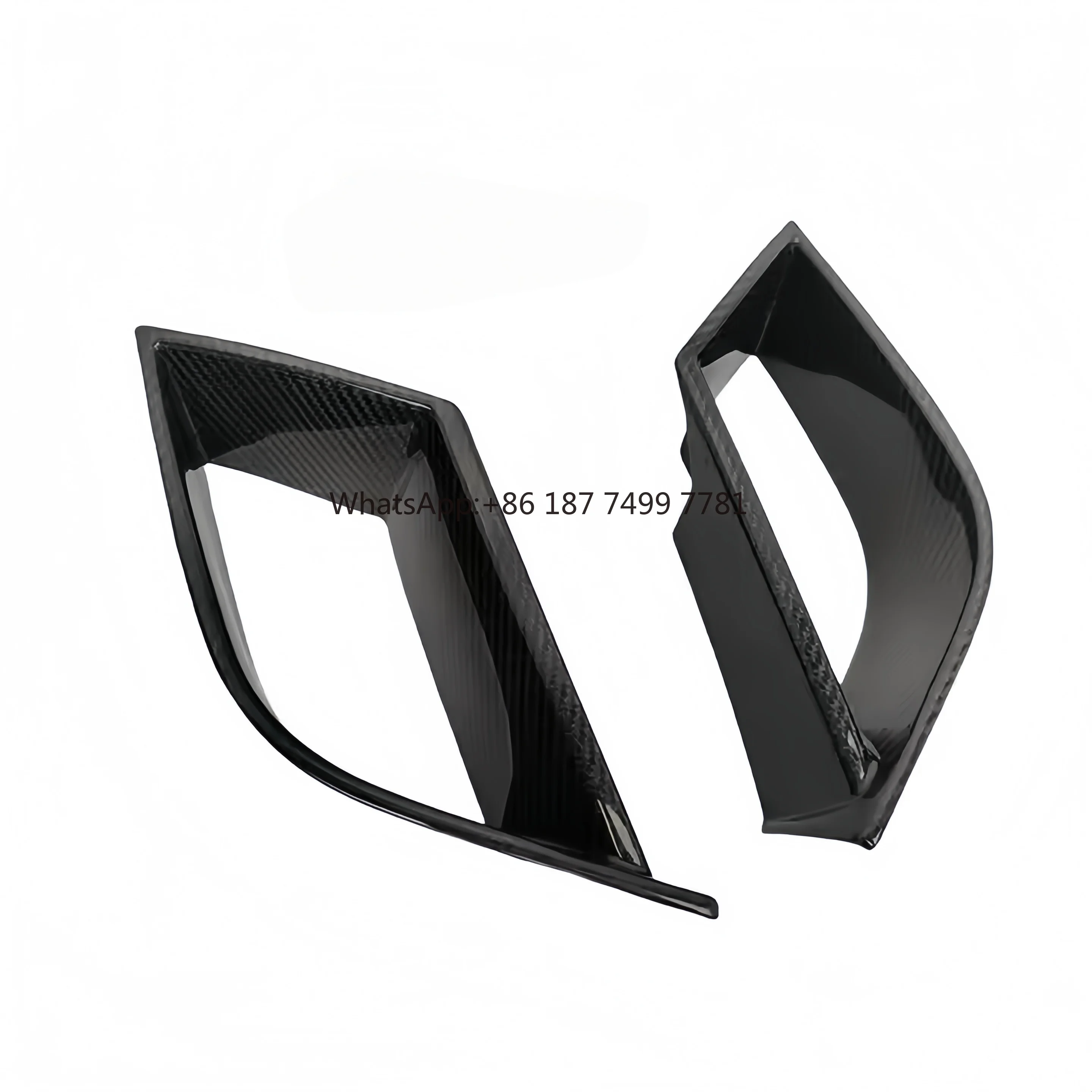 

Upgraded Dry Carbon Fiber M-style Front Bumper Vent and Front Bumper Trim for . 7 Series G70