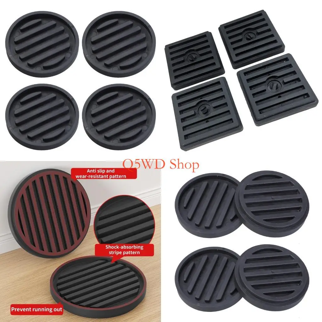 

Q5WD 4Pieces Rubber Anti Slide Furniture Stoppers for Chairs Sofas Tables Bed Feet