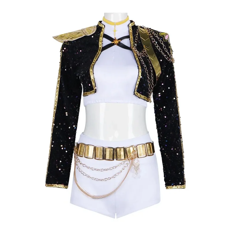 CyBlack Golden Rumi Zoey Mira Cosplay Kpop Huntrix disfraz mujeres niñas fiesta de Halloween carnaval traje de juego de rol