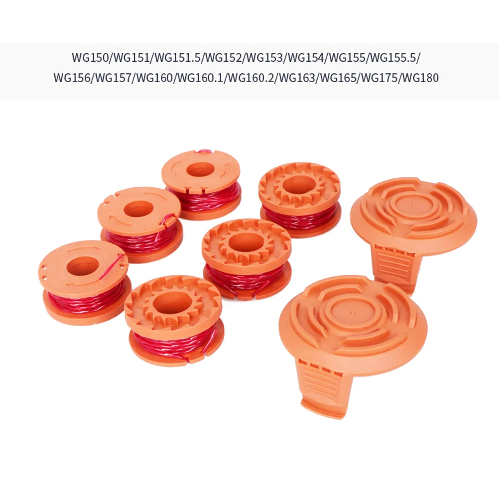 

8PCS Lawn Mower Spools Grass Replacement Spool String Trimmer Line Weed Trimmer Line Pliable Flexible Commercial Cutting Auto