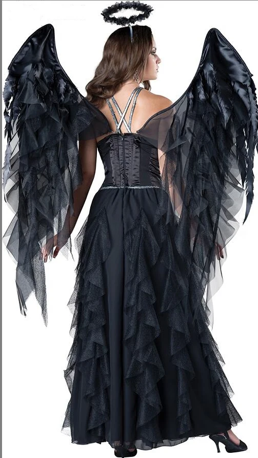 جديد أزياء الهالوين بلا الملاك لفيلم لفة بلانغ ملابس ليلة الملاك الزي الملاك تأثيري البدلة النسائية Faion #2