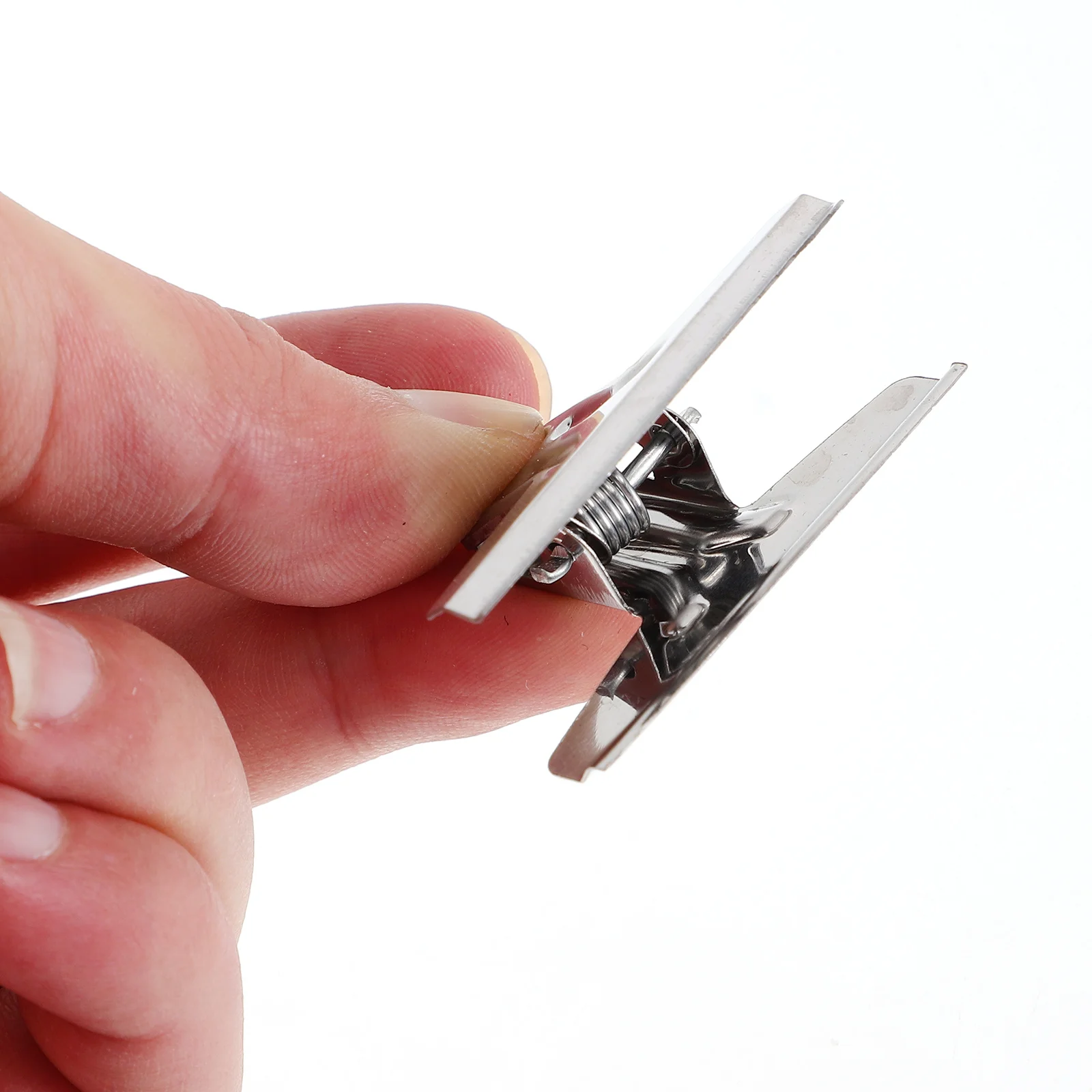 25pcs Money Stainless Steel Small Check Clip Metal Bill Clip For Cash Cards Portable Storage Clamp Practical Wallet Accessory