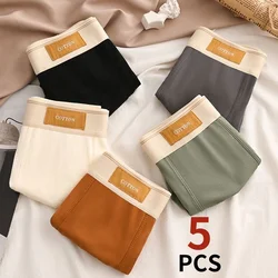 5Pcs/Lot Men Underwear Pure Cotton Boxer Shorts Hombre Panties Man Breathable Underpants Sexy Sports Comfort Male Boxers L-4XL