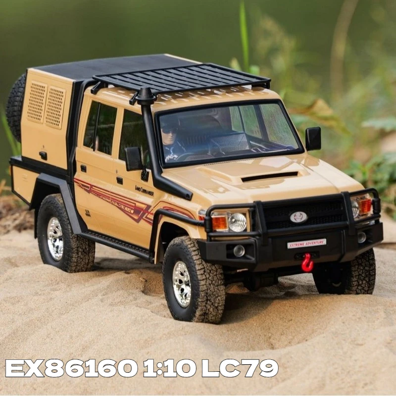 

RGT EX86160 1/10 LC79 Land Commander Remote Control 10CH Off Road Climbing Car Dual speed differential lock light group RC Toy