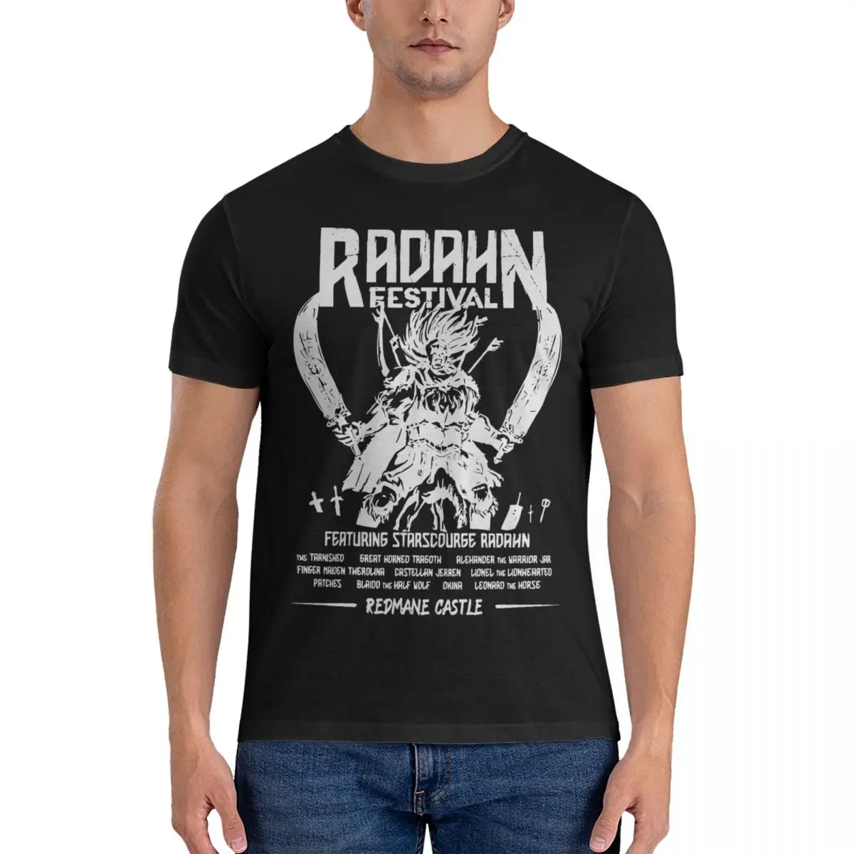 Festival Radahn T-Shirt for Men Women Eldened-Ringed Game Amazing 100% Cotton Tees Short Sleeve T Shirt Printing Clothes