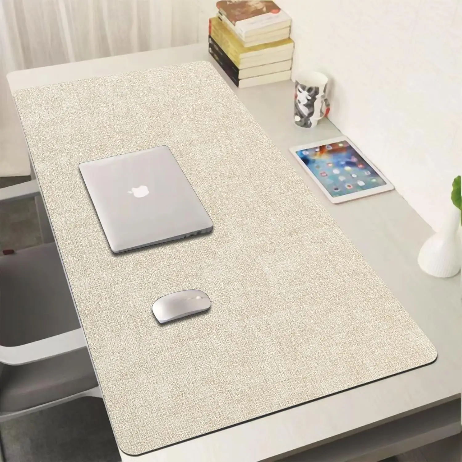 

Large Mouse Pad ,leather Desk Pad Protector, Keyboard Pad, Non-Slip PU Leather Desk Mat for Keyboard, Desk Mouse Mat for Office