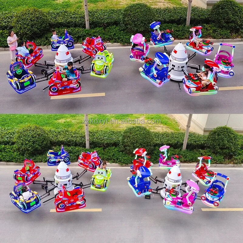 Children's Airplane Merry Go Round, 4.0m Diameter Carousel, Amusement Park Ride, Parent-Child Playground Equipment
