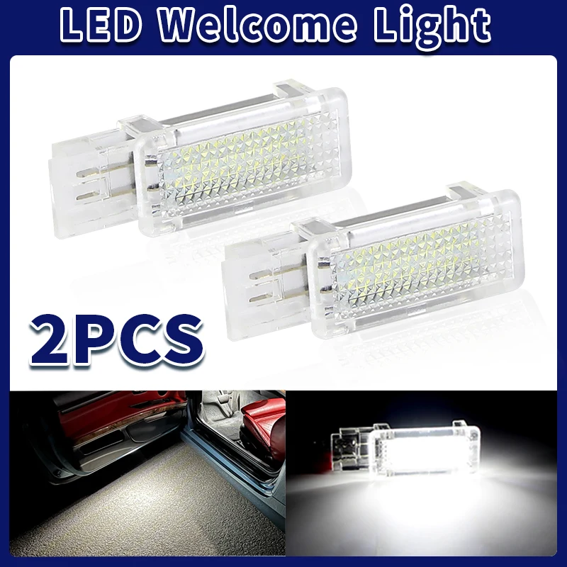 2pcs LED Courtesy Trunk Light Door Lamp Footwell Light A2038200801 For Mercedes-Benz R171 R199 W203 W209 W240 W639 W176 W246